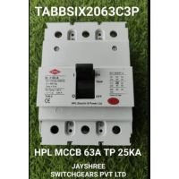HPL MCCB 63A TP 25KA TABBASIX2063C3P